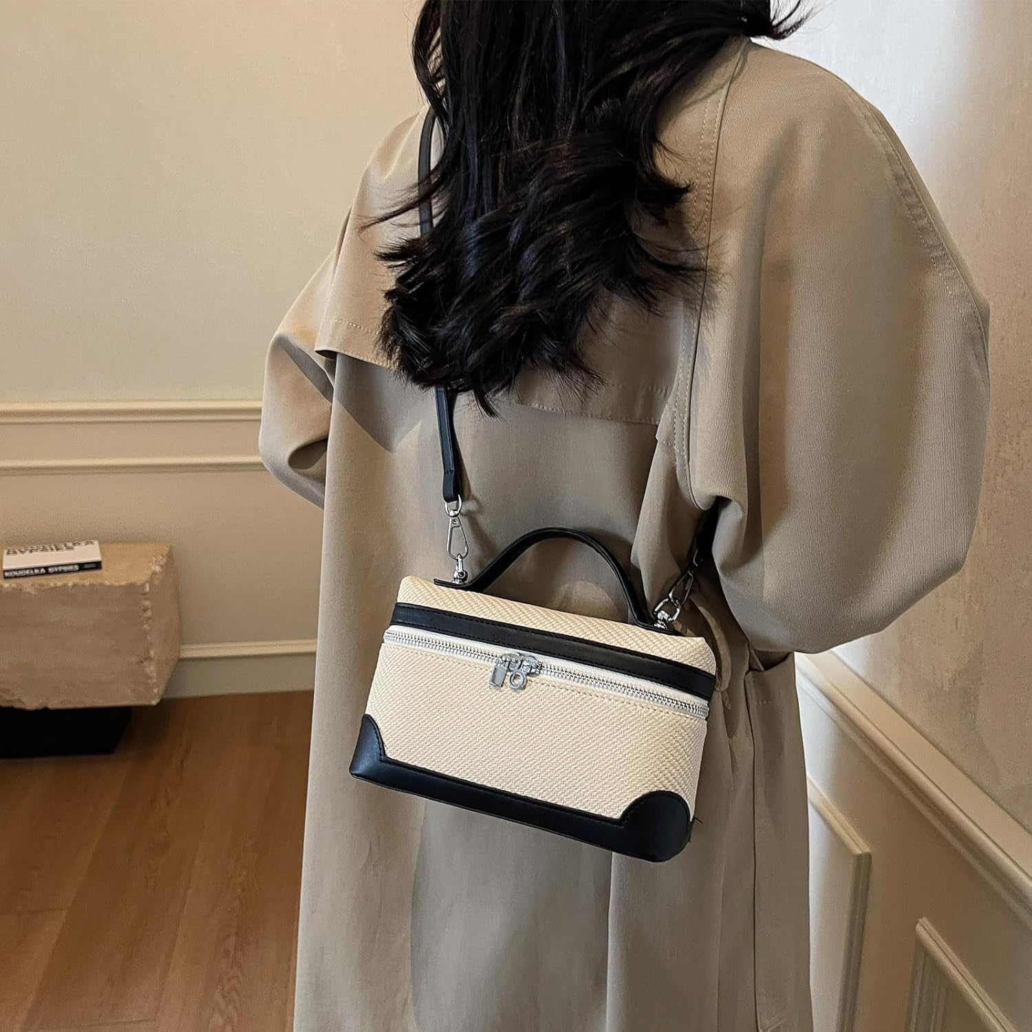 Crossbody Bag for Women Pouch Top-Handle Leather Bag Designer Shoulder Handbag Quiet Luxury Trendy Purse - Image 6