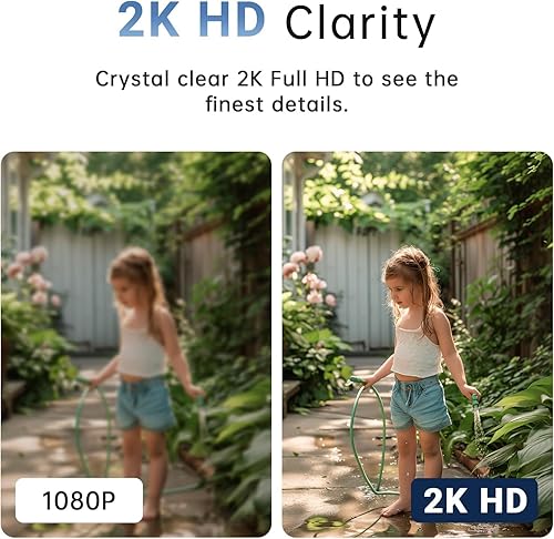 Miniatura 8 de Cámara de seguridad con bombilla de 2K, 2.45GHz, Wi-Fi 6, cámaras de seguridad inalámbricas para exteriores, cámaras PTZ de 360 para seguridad en el