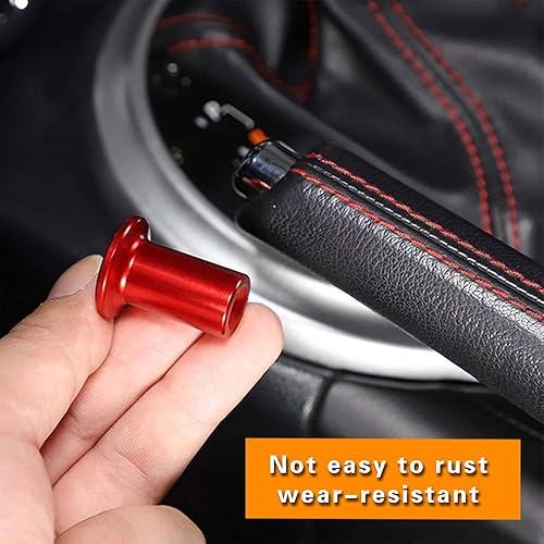 Miniatura 6 de 2 piezas GT86 botón de deriva modificado para pomo de giro de automóvil, accesorios de metal duraderos para manija de freno de vehículo, universal,