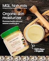Vista 3 de MGL Naturals Manteca de karité africana cruda marfil de 16 onzas, 100% pura y sin refinar. Nutre e hidrata el cabello y la piel. Úsalo solo