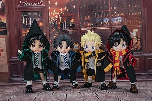 Miniatura 4 de 112 BJD - Conjunto de accesorios para muñeca para OB11, YMY de 4.3 pulgadas, cuerpo de muñeca, GSC, Body9 Toys (falda azul)