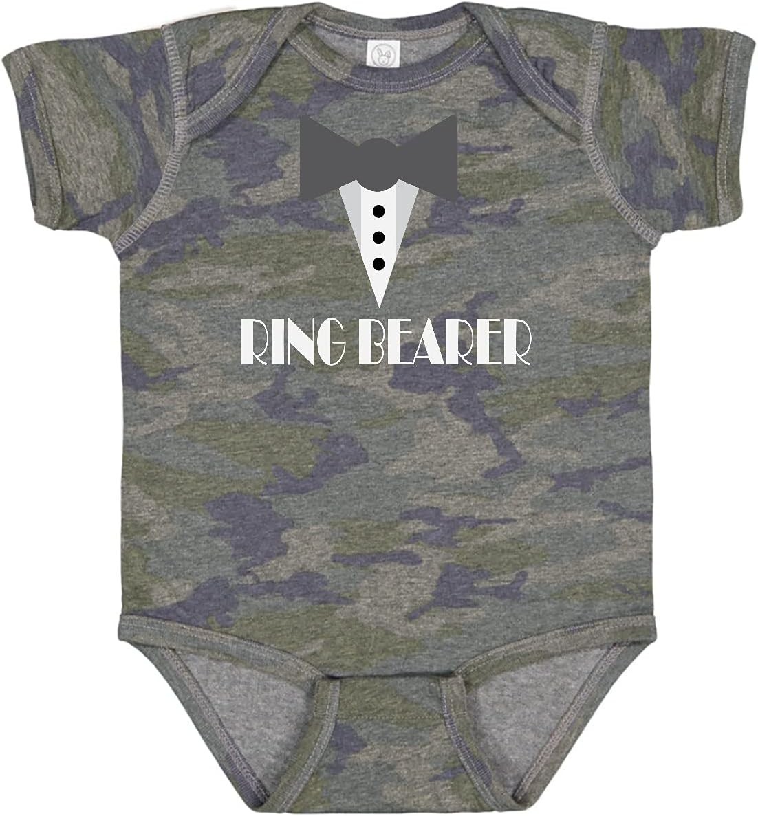 inktastic Ring Bearer Mock Tux Tuxedo Baby Bodysuit