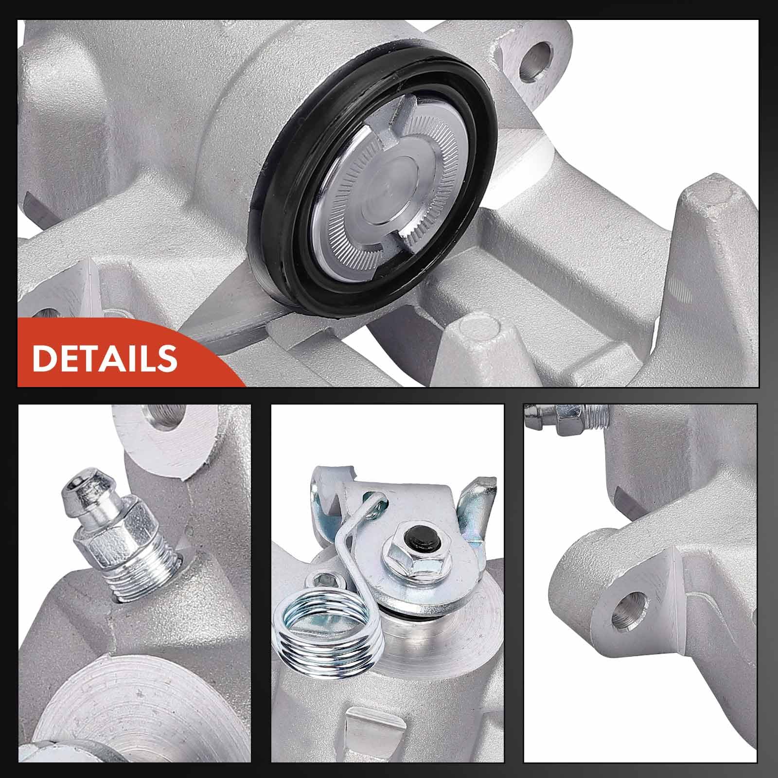 Frankberg 2x Bremssattel Bremszange Hinten Links Rechts Aluminium Kompatibel mit Golf IV Polo Fabia I Fabia II A3 Leon Ibiza III TT Cordoba R.o.o.m.s.t.e.r Replace# 1J0615424F
