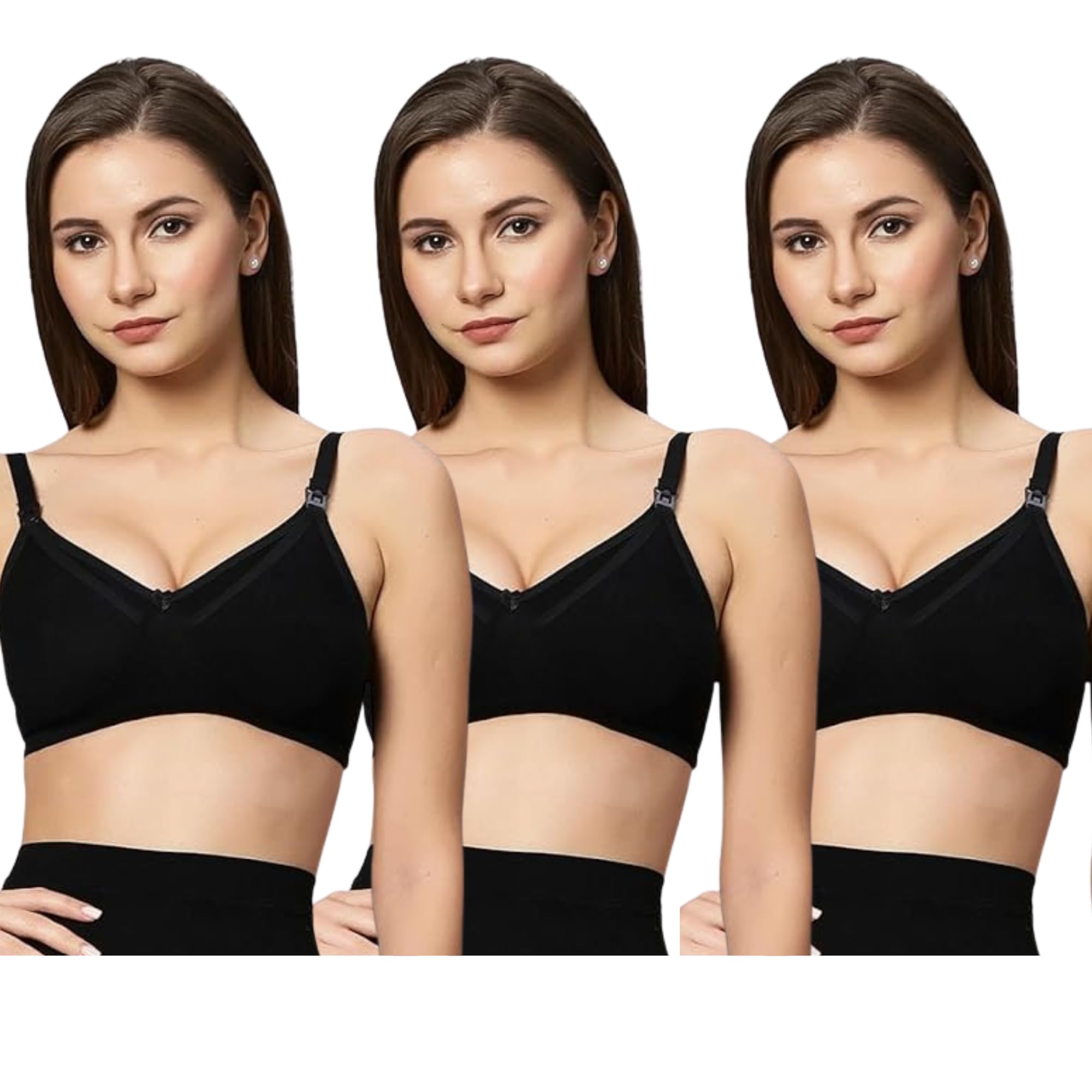 tummy Nursing Sleep Bra for Breastfeeding Mothers | Soft Cotton Maternity Bra, Wireless Postpartum Feeding Bra, Comfortable Plus Size Bra with Stretchable Fit-picture-20