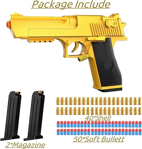 Miniatura 3 de Pistola de juguete de bala suave, pistola de juguete de expulsión, balas de espuma EVA, pistolas de juguete, modelo educativo, grandes regalos para