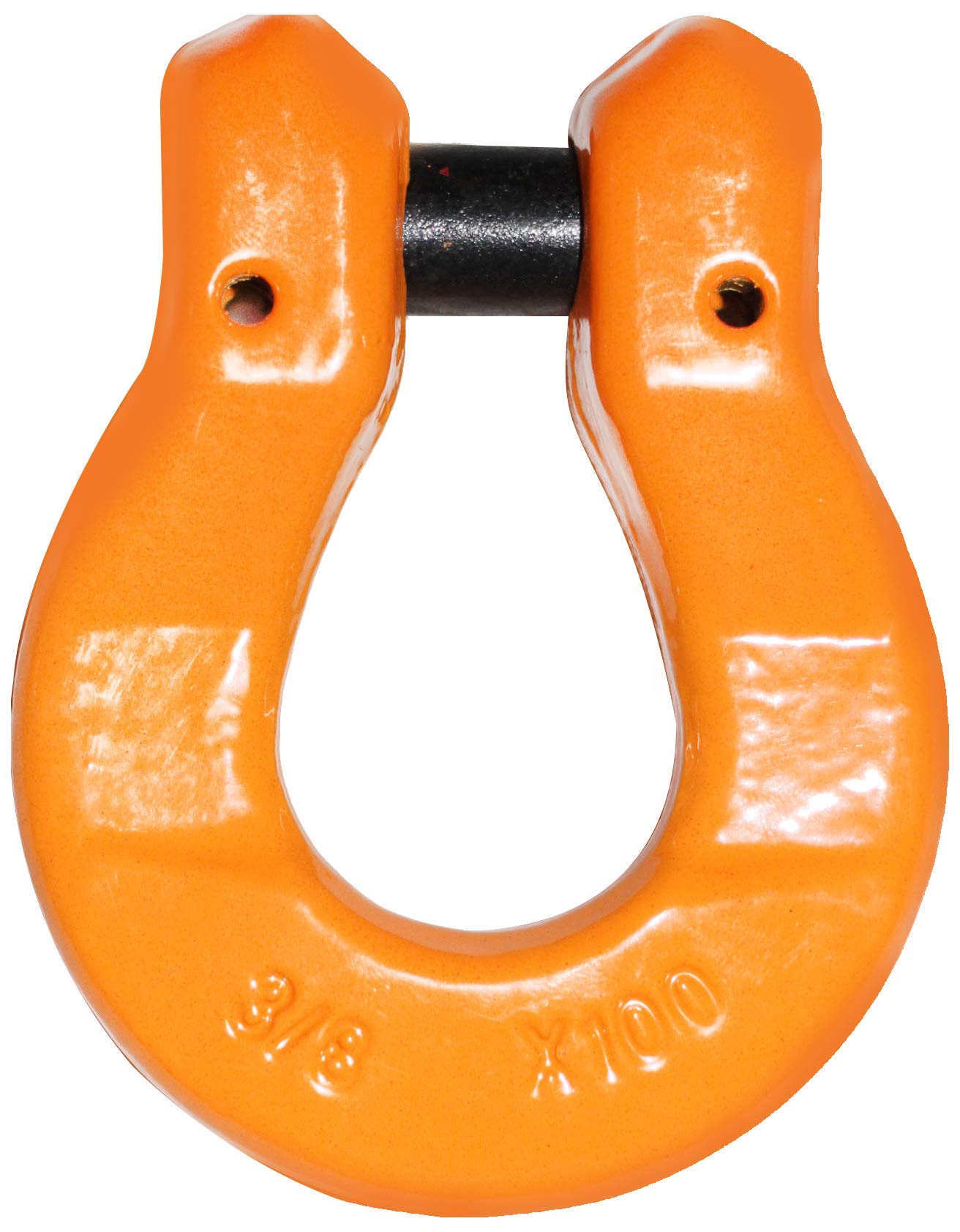 1/2 Omega Link Chain Attachment | 15,000 LBS Working Load | D Ring Anchor Shackle for Rigging | Custom Lifting Fitting