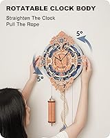 Vista 4 de ROKR Rompecabezas 3D de madera para adultos - Kits de reloj de cuarzo de pared DIY - Kits de modelo de madera para construir para adolescentes