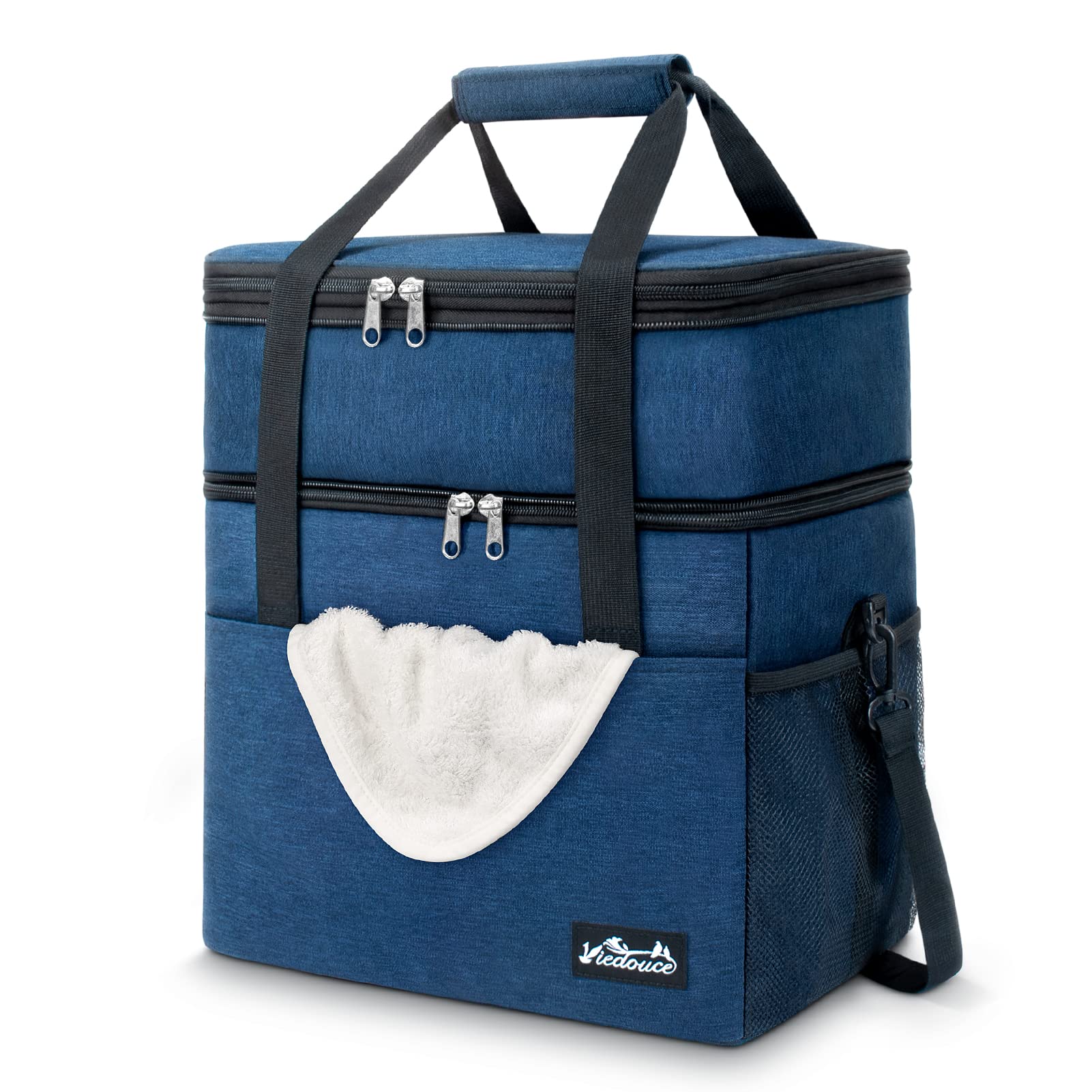 Borsa Termica Pranzo 30L Espandibile Isotermica Impermeabile con Tracolla e Apri Birra per Esterni Campeggio Viaggi