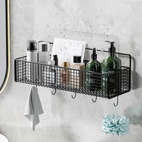 Miniatura 3 de Prasacco 8 ganchos de pared adhesivos acrílicos de doble garra para ducha, cocina, baño