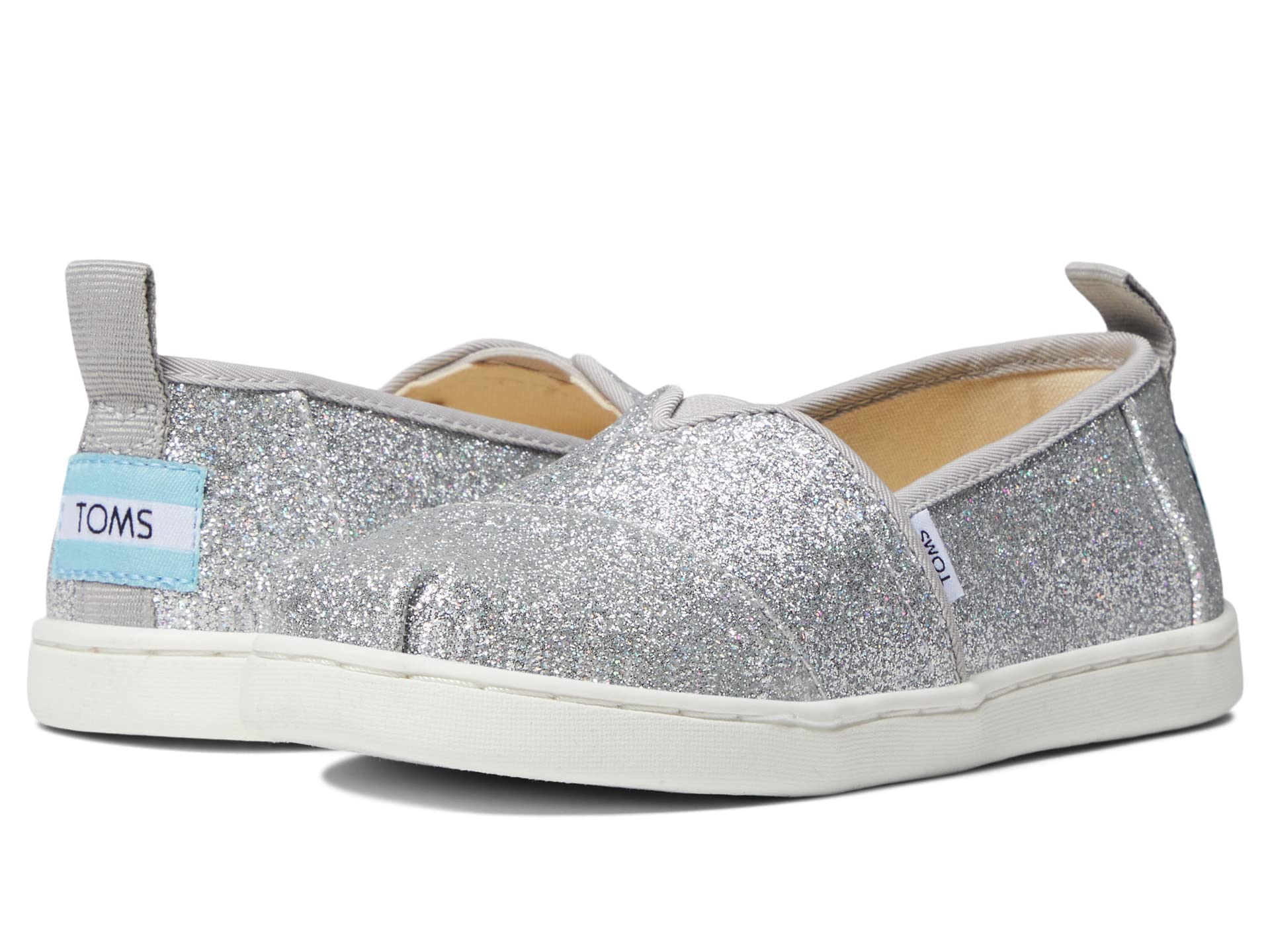 TOMS Alpargata Mocasines Glitter Niños