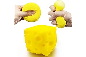 Cheese Stress Ball Stress Reliever for Kids and Adults