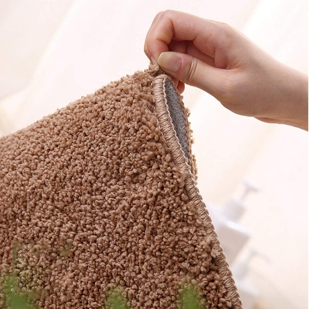 バスマット 足ふきマット ふわふわ 玄関マット ライトブラウン お風呂 60*90 浴室 cm 滑り止め付き 抗菌 丸洗い 速乾 洗