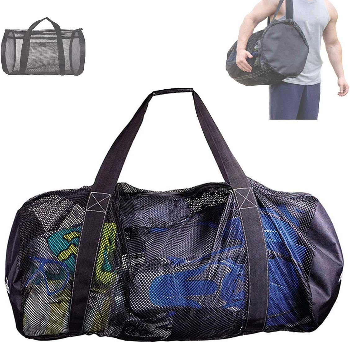 Deacroy Mesh Dive Bag,Diving Snorkel Bag,MultiPurpose