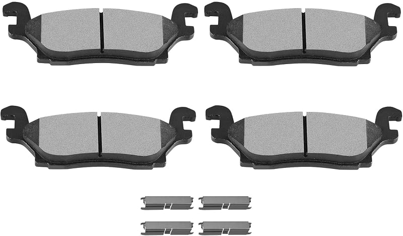 Pastilhas de freio traseiras SCITOO semimetálicas para Hummer H3 e H3T – Jogo com 4 unidades