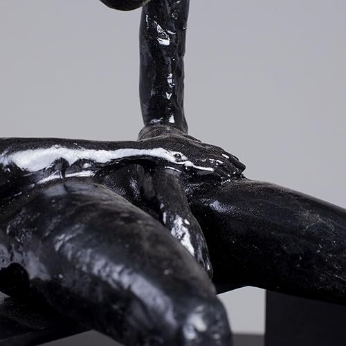 Miniatura 9 de R REALONG Escultura de melancolía de bronce de 9.8 pulgadas, réplica de estatua de Albert Gyorgy para decoración del hogar