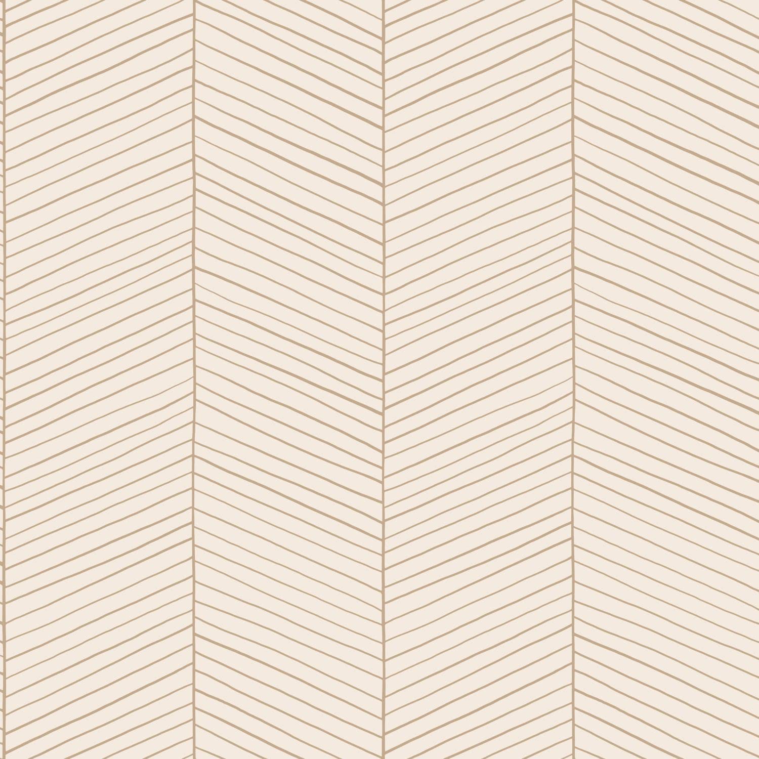 ESTAhome Tapeta motyw jodełki piaskowymIbeżowym 53 cm x 10.05 m