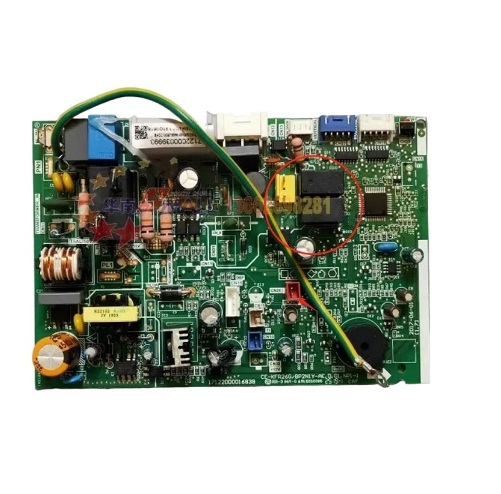 Genterun Green B Board Air Conditioning Control Board，Compatible For Luxor， Ce-Kfr26g/Bp2n1y-Ae 17122000016838(Green B Board)