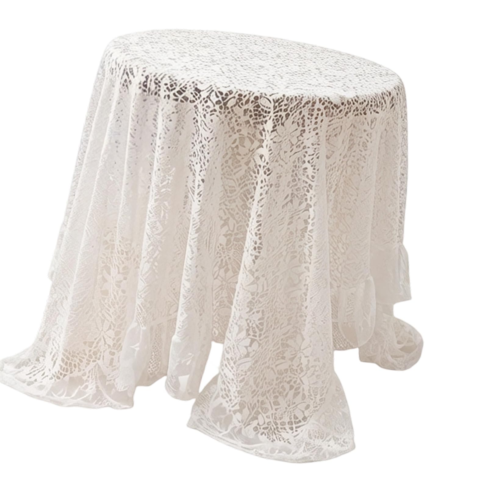 NEWFT Decorative Lace Table Runner for Party Bridals Shower Event Styling Photo Background Tablecloth