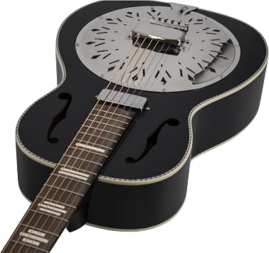 Dirty 30s Mini Bucker Resonator Guitar, 0 Body, Matte Black