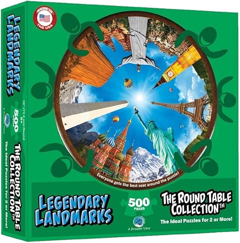 Miniatura 2 de Mesa redondaPuzzle de legendario Monumentos (500piezas)
