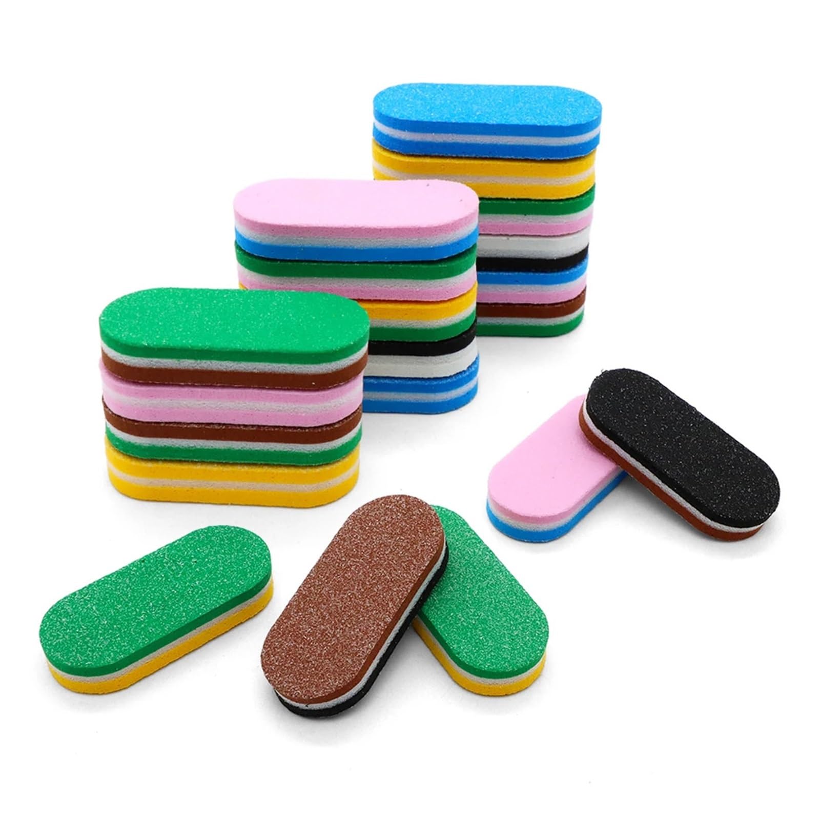 250 500 1000 Stück Nagelpufferfeilen Block Polieren Schleifblöcke Pediküre Pflege Nägel Professionelle Maniküre(500pcs)