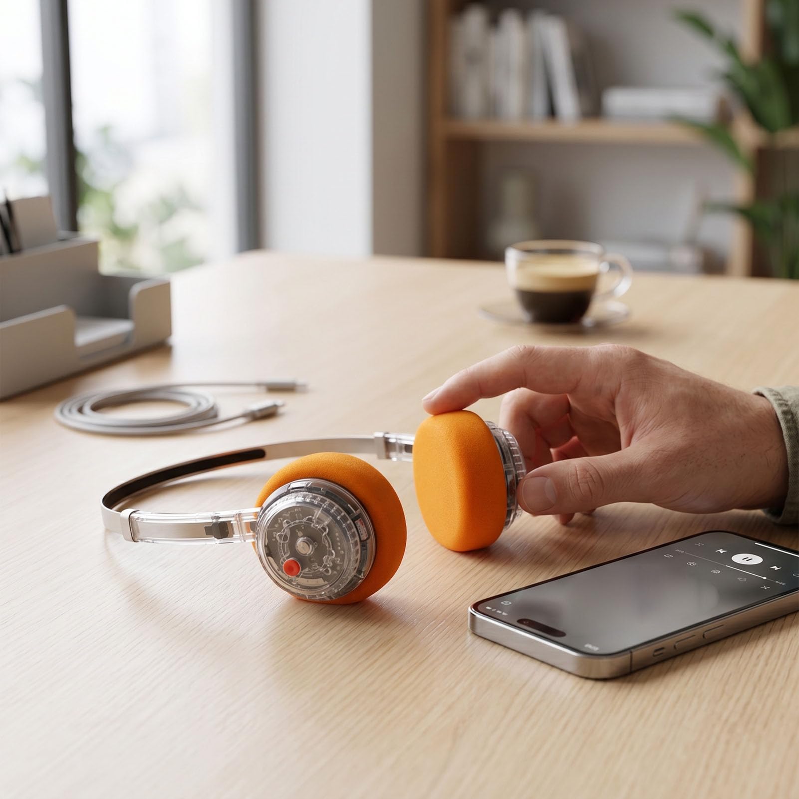 Cuffie Wireless retrò, Cuffie Bluetooth 6.0 Sopra l'orecchio con Microfono, Supporto Connessione Doppio Dispositivo, Archetto Regolabile, Padiglioni Girevoli