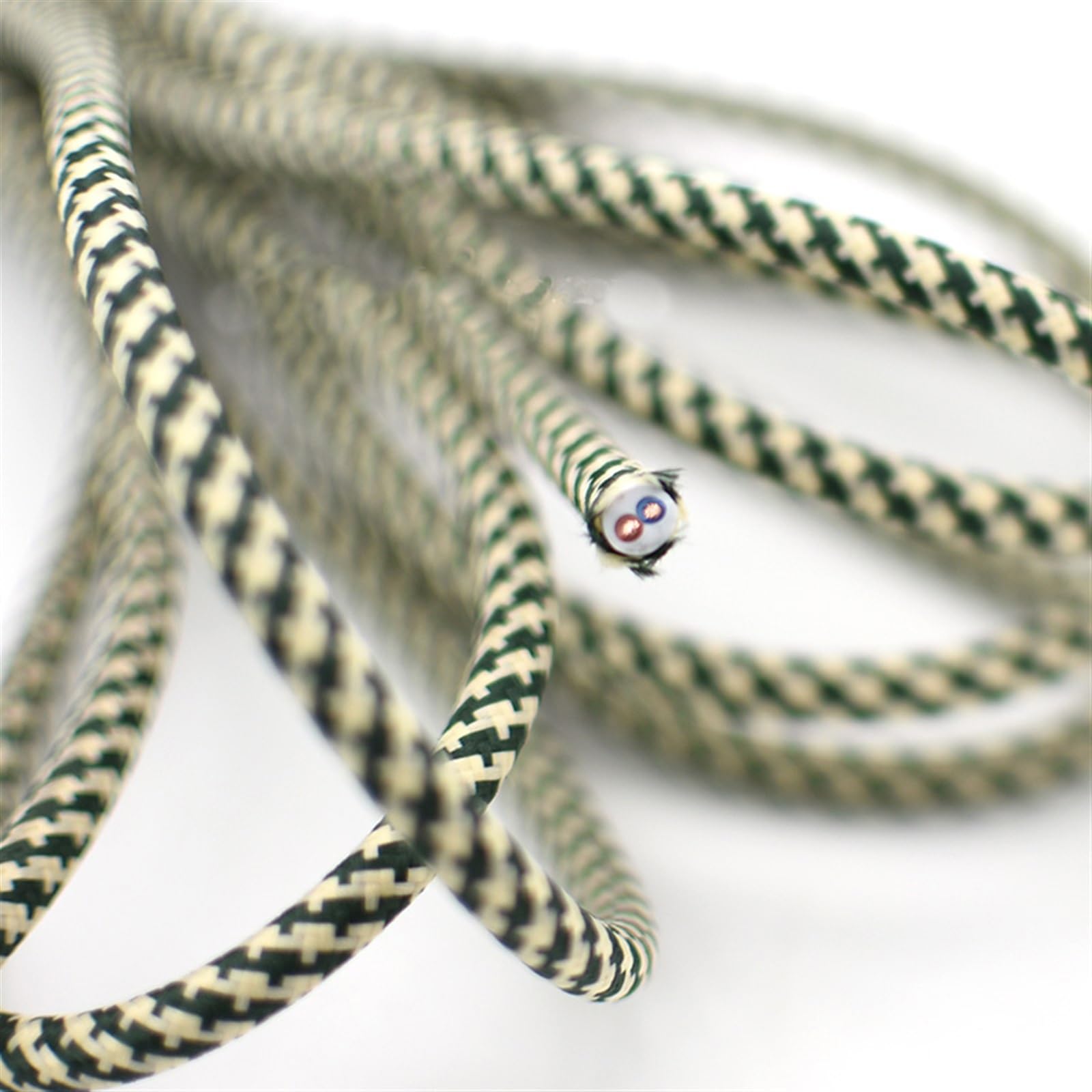 filo tessile intrecciato, Cavo elettrico intrecciato in tessuto a 2 conduttori 0,75 mm² 18 AWG(Color 1,5 Meter)