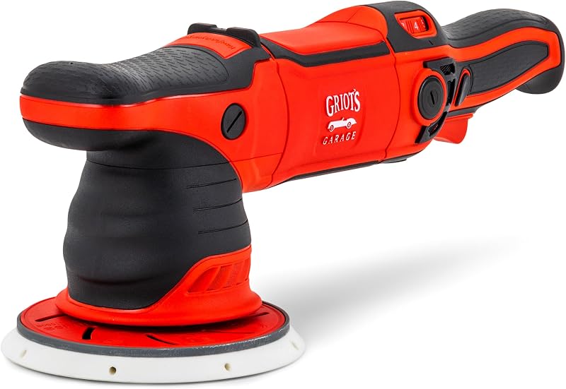 Griot's Garage 10921 G21 Long Throw Orbital Polisher, 1100 W, 21 mm | Variable Speed Dual Action Polisher, Fast Defect Removal