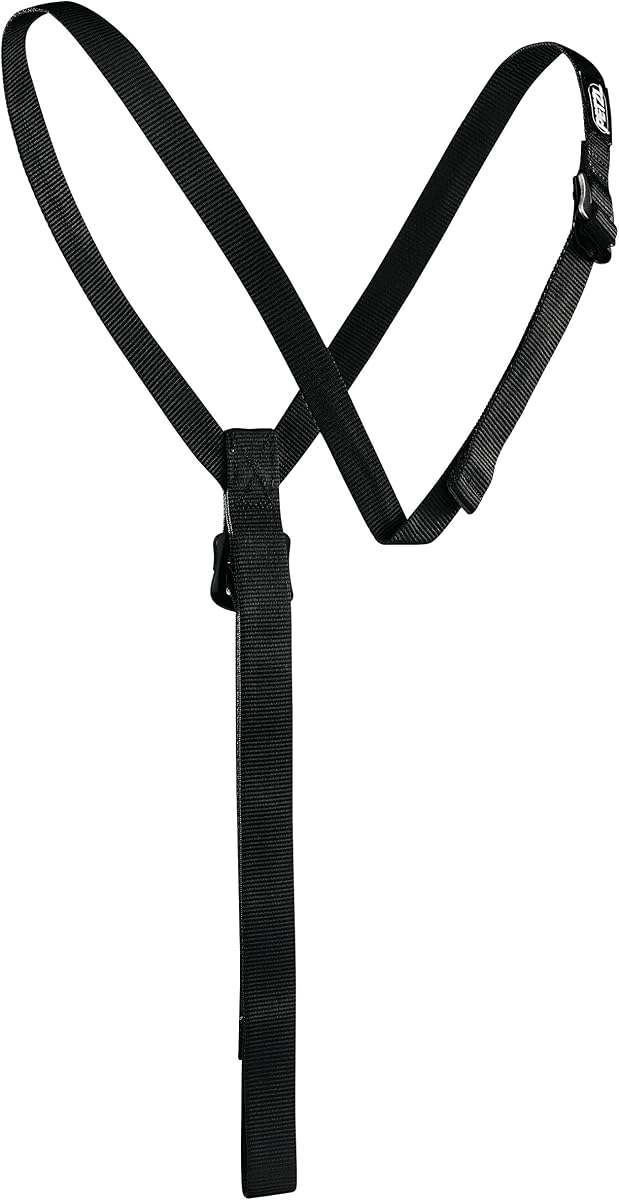PETZL SECUR Shoulder Straps for Positioning CROLL Ascender - Black
