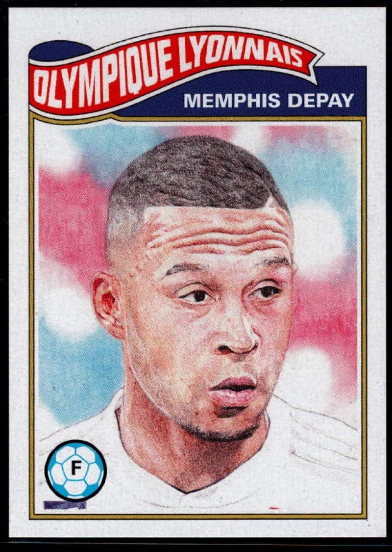 2019 Topps UCL The Living Set UEFA Champions League #66 Memphis Depay Olympique Lyonnais Official Futbol Soccer Trading Card ONLINE EXCLUSIVE Limited Print Run