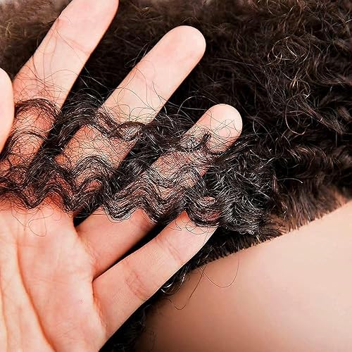 Miniatura 7 de Maniquí de cabello 100% real, de 18 pulgadas, cabeza de entrenamiento, maniquí de cosmetología, para peluquería, práctica, trenzar el cabello