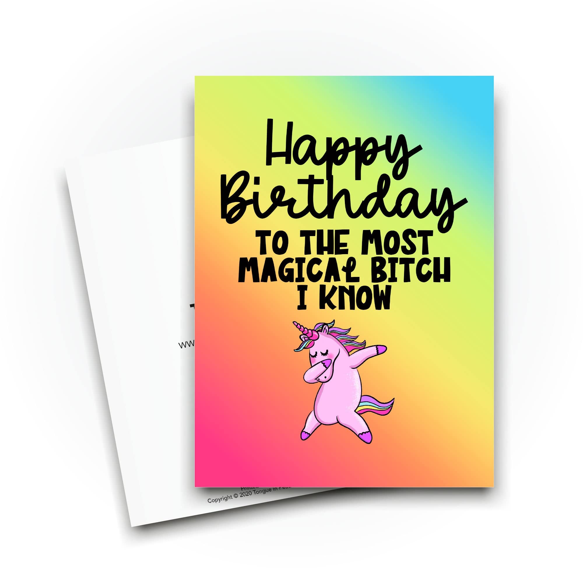 Tongue In Peach Biglietto Auguri Divertente 'Soul Sister' – Formato A5 Con Busta, Interno Bianco, Finitura Opaca, Per Migliore Amica E Sorella