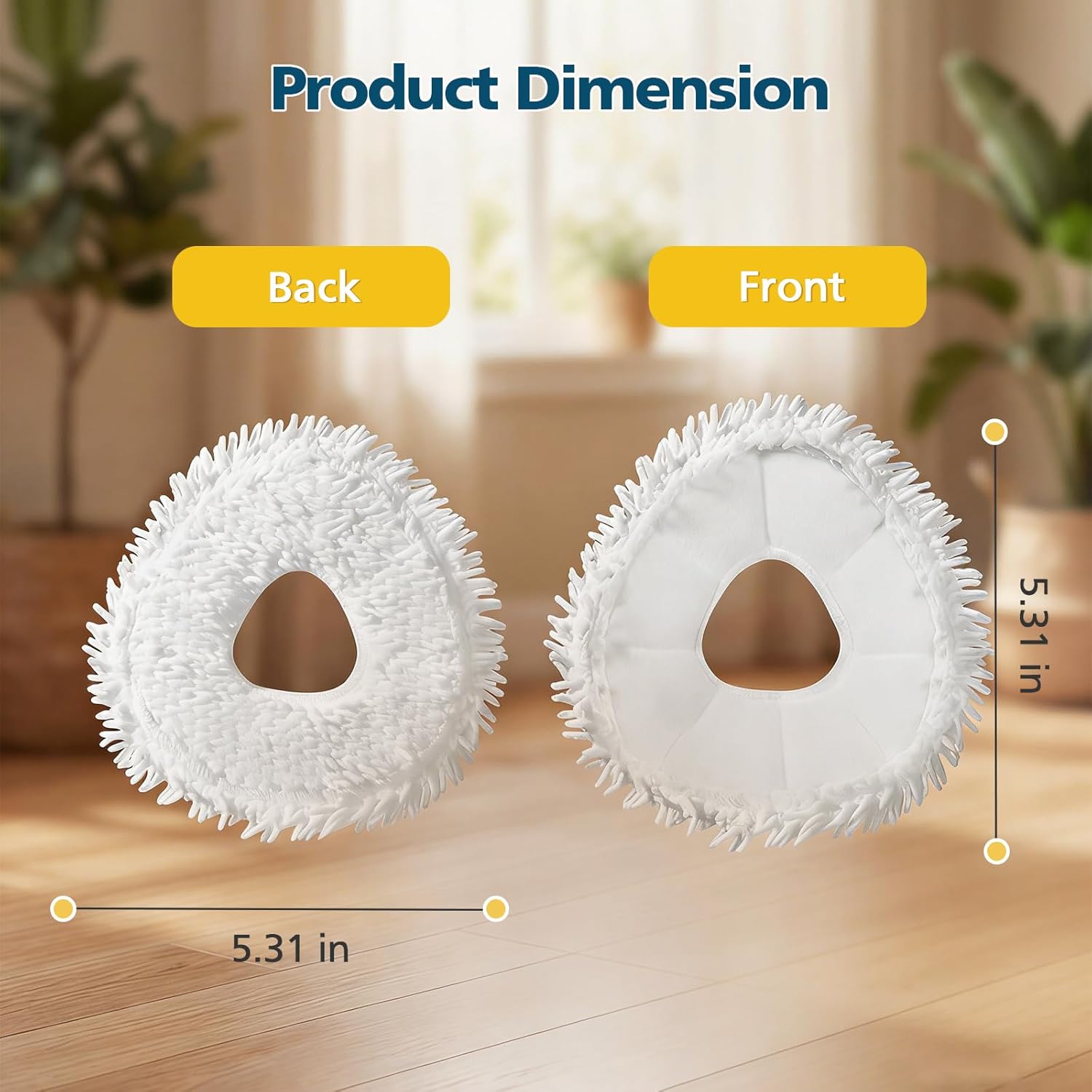 12-Pack Replacement Mop Pads for Narwal Freo, Freo Pro, Freo X Ultra, Z Ultra, Freo Z10 & X10 Pro Robot Vacuum & Mop, Washable Reusable Microfiber Robot Vacuum Mop Pads