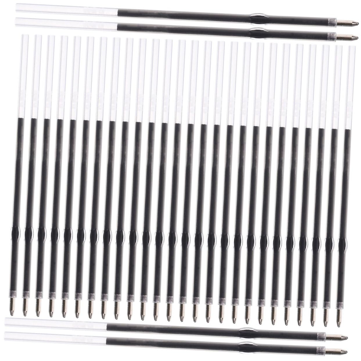Housoutil 3 Ensembles Recharge À Séchage Rapide Recharges Stylo Rétractable Recharge Remplaçable Recharger Le Rouleau Encreur Recharges De Stylo De Bureau Bille D'acier 200 Pièces * 3