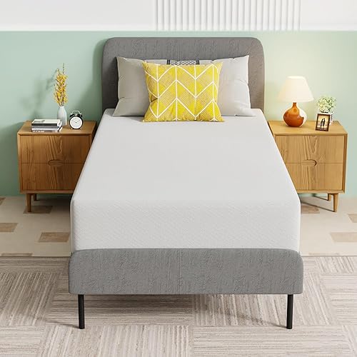 Miniatura 187 de PayLessHere - Colchón de espuma viscoelástica con gel, 6 pulgadas, tamaño queen, con certificación CertiPUR-US, sin fibra de vidrio, cama en una