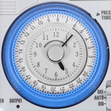 ULTECHNOVO 12V Dc Mechanical Timer Switch Portable Time Control Device for Home Kitchen Cooking and Baking