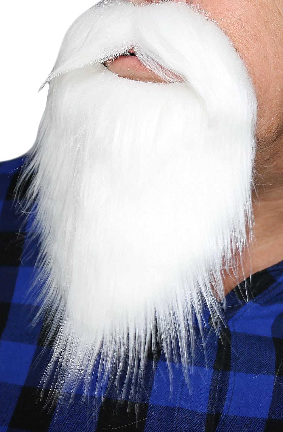 Fake Philosopher Beard Costume, Self Adhesive with Mustache Novelty for Adults