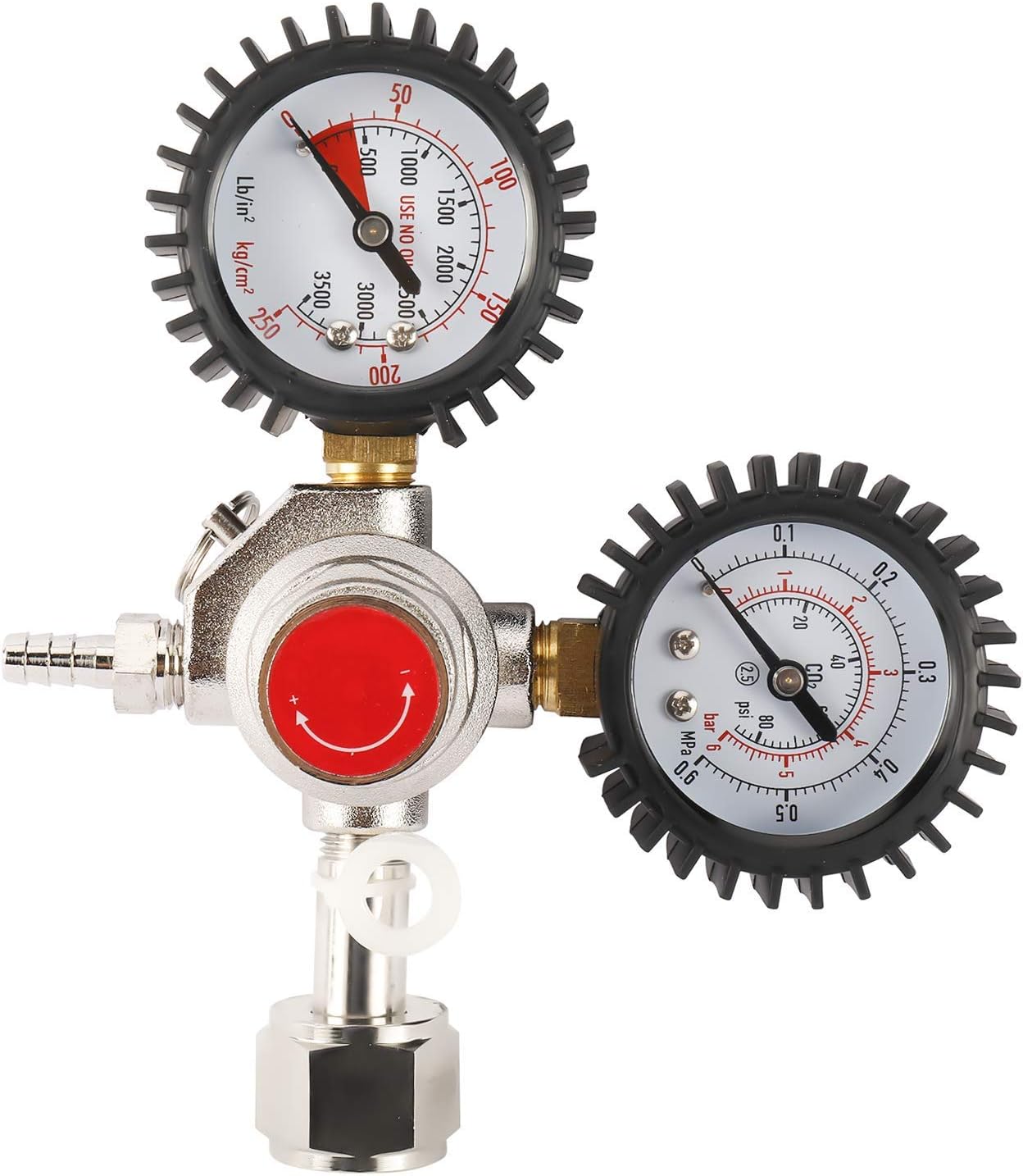 YaeBrew Dual Gauge CO2 Regulator for Draft Beer Homebrew Kegerator CGA320
