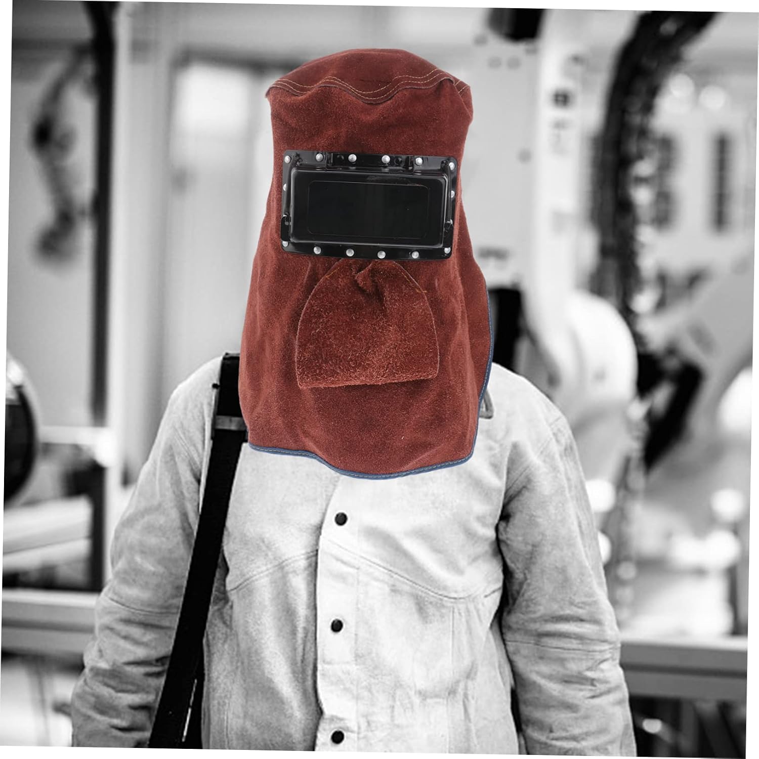 DOITOOL 1pc Insulation Face Mask for Welding High Temp Resistance Easy to Use Safety Hat