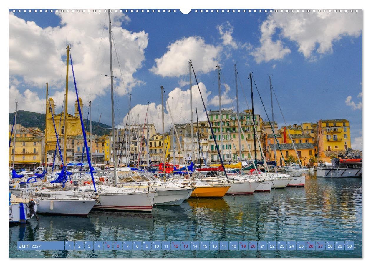 CALVENDO - Korsika – die Perle im Mittelmeer (hochwertiger Premium Wandkalender 2027 DIN A2 quer), Kunstdruck in Hochglanz: Eine Rundreise durch Korsika zwischen schroffen Felsen und traumhaften Strän
