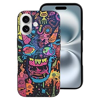 Amazon.com: Compatible with iPhone 16 Case, Neon Graffiti