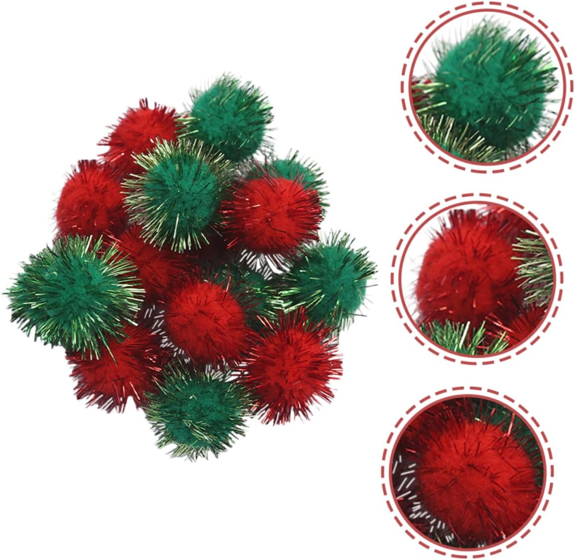 Cabilock 1000pcs Christmas Glitter for and Mixed Decorative Ornaments for Festive Home Decor and Projects
