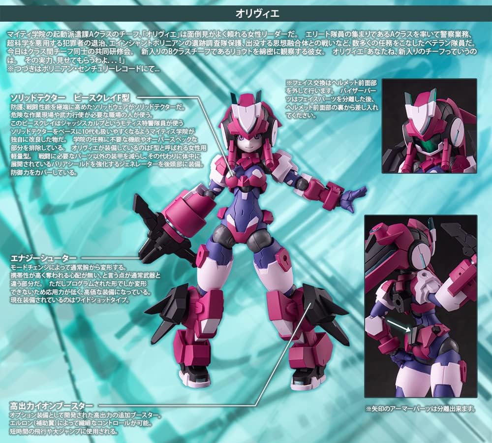 ダイバディプロダクション(DAIBADI PRODUCTION) Robot Polynian Polynian Olivier ST Piece Clay F Non-Scale PVC & ABS Pre-Painted Action Figure