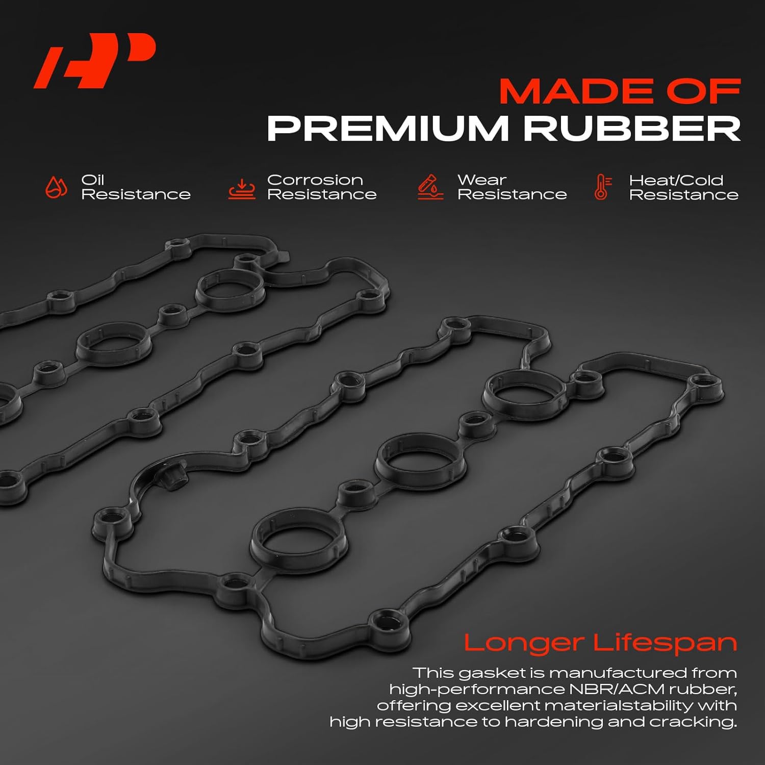 A-Premium Engine Valve Cover Gasket Set Compatible with Audi A4/A6 2006-2008, A4 Quattro 2005-2009, A6 Quattro 2005-2008, 3.2L