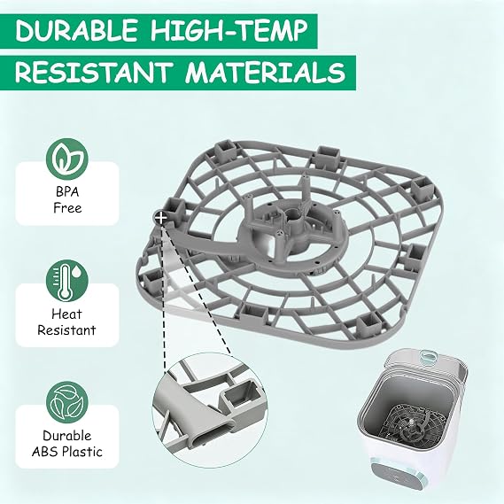 Replacement Bottom Tray for Momcozy KleanPal Pro BS03, Base Tray Lower Rack, BPA-Free Heat-Resistant Durable, Easy Install Baby Bottle Washer Spare Part