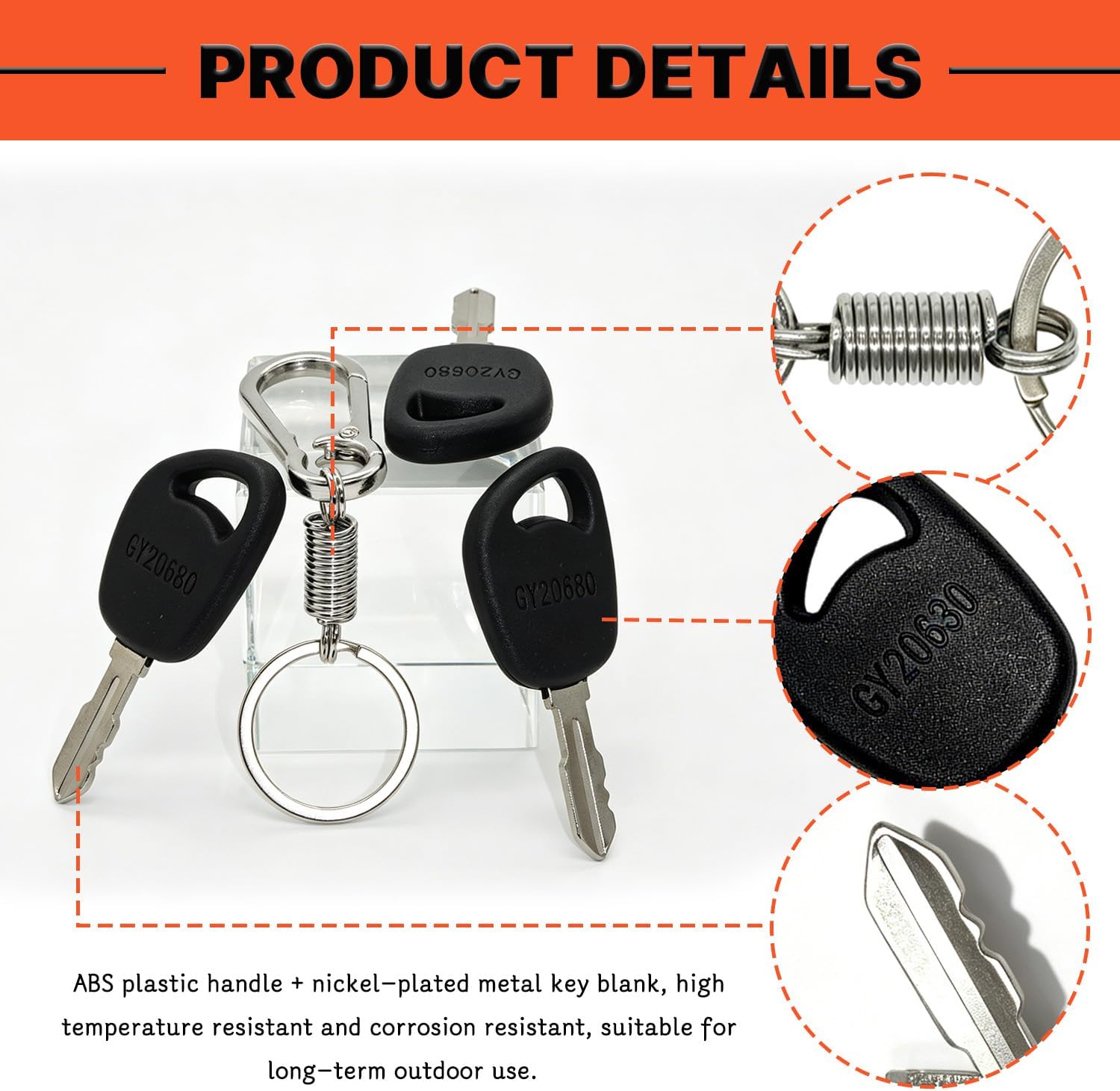 Ignition Key for Bad Boy Zero Turn Mower MZ ZT CZT Outlaw Pup Fits All C&C Zero Turn Mowers RZT42 RZT50 RZT54（4pcs）