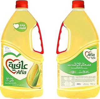 زيت الذرة عافية، أصفر، 2.2 لتر - قد تختلف العبوة