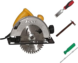Digital Craft 04 Items Combo of 185mm Electric Circular Saw High Power Cutting Machine