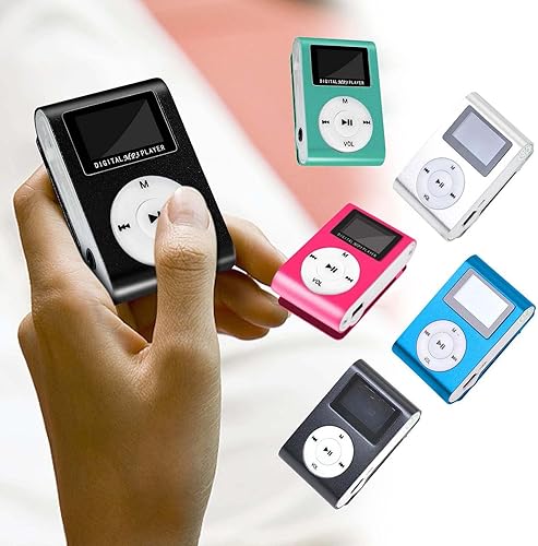 Miniatura 6 de Reproductor MP3 para deportes, USB de viaje, reproductor de música portátil con altavoz, pantalla LCD, música digital, tiempo de espera largo,