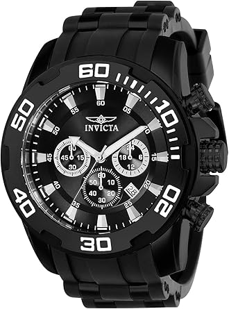 Invicta Mens 22338 Pro Diver Analog Display Quartz Black Watch